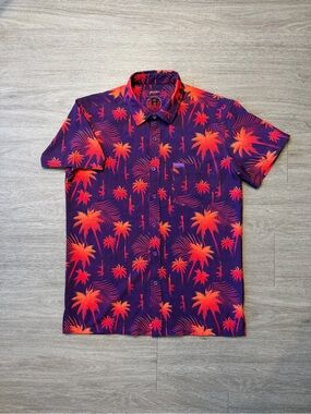 Retro Rifle Coastal Palm Button Up